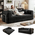 78 Inch Folding Convertible Sofa Bed 4-in-1 Oversized Cloud Corduroy Upholstered Boneless Couch Loveseat Sleeper with Pull Out Bed Modular Futon Floor Sofa Couch for Living Room Bedroom Lounge