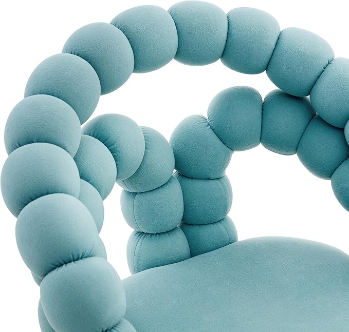 Home Chair Swivel Velvet Desk Chair Teal Upholstered Accent Chairs with Gold Base for Girls Women Study Seat Unique Boho Computer Stools Vanity Stools for Living Room(GoldTeal)