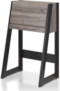 Furniture of America Thelos Drop-Down Surface Cabinet Storage Computer Desk Modern Simple Style Desk for Home Office Study Student Writing Desk