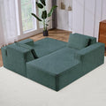 Modular Sectional Sofa Cloud Couch with Extra Long Chaise Lounge Oversized Chenille Boneless Sofa Bed for Living Room Comfy Floor Seating No Assembly Required