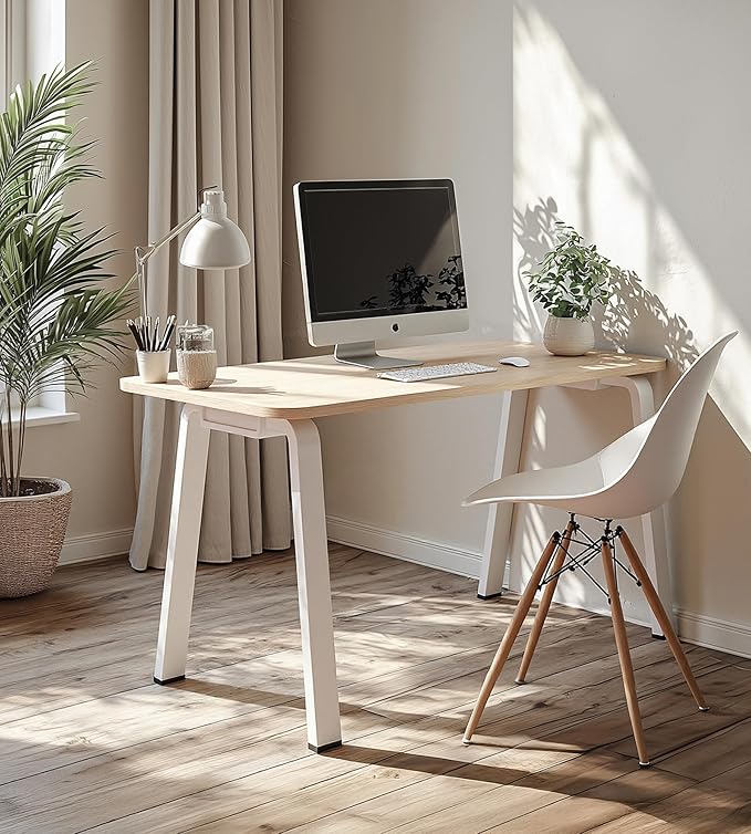 Modular Computer Office Desk Modern Style Small Study Writing Workstation Table for Home &amp Business Large (55 x 28)