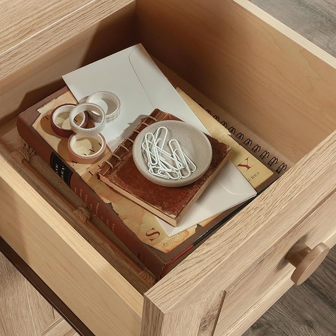 Sauder Hillmont Farm L Desk Timber Oak Finish