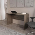 Rough Rock Minimalist Home Office Work Desk with Cable Management Dark Walnut