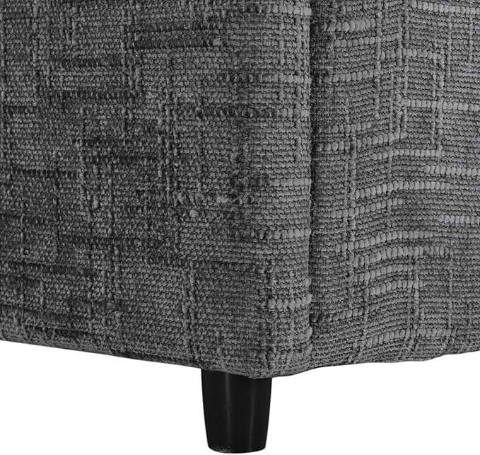 LUMISOL Sectional Couch for Living Room Large U-Shaped Furniture Upholstered Sofa with Removable Ottoman 6 Seat Chenille Fabric Sofa Set for Large Space Gray