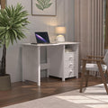 From the Tree Furniture Solid Wood Desk with Drawers – Compact Study Desk for Kids &amp Adults Space-Saving Home Office Writing Table Real Pine Construction