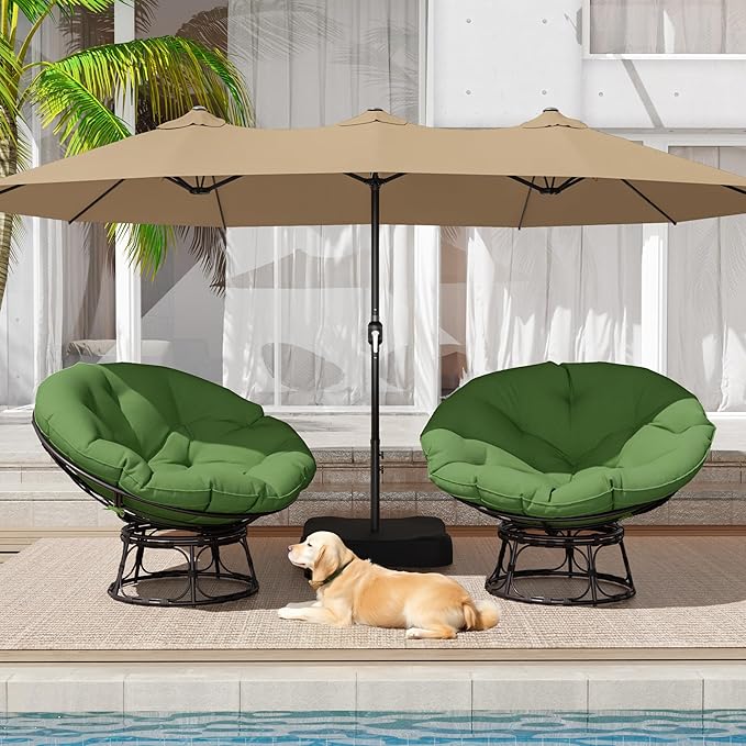 46 Papasan Chair with Cushion and Frame Ergonomic Wicker Papasan Circle Chair for Living Bedroom Reading Room Lounge