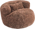 CHITA Compact Expandable Lounge Chair with Pillow Ideal for Living Room Rust