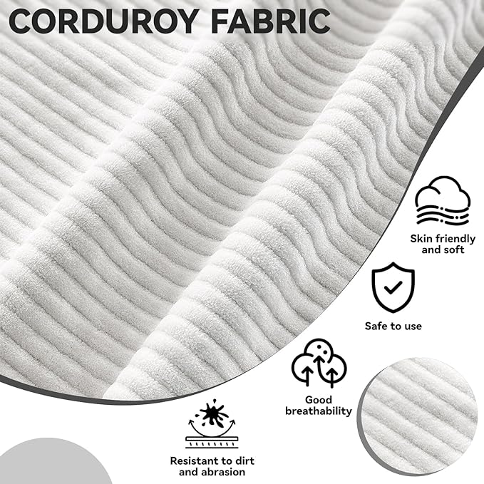 71 Boneless CouchNo Assembly RequiredLoveseat Velvet Couch Soft and Comfortable for Living Rooms Bedroom and Dormitories (White 71)
