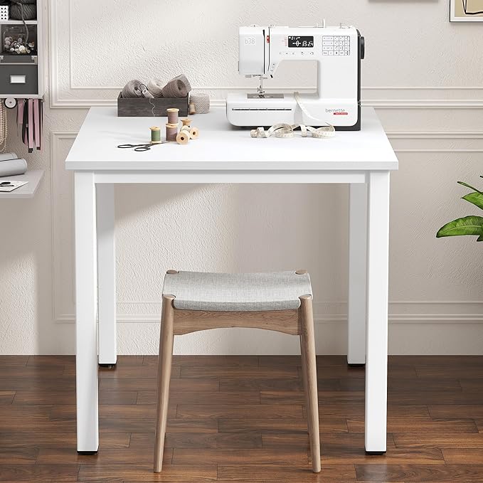 Need Computer Desk 31.5 Inch Small Office Writing Work Study Desk for Kids Student Teacher Home Bedroom Laptop Desk White