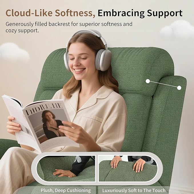 Power Lift Recliner Chair for Elderly with Remote Control - Heavy Duty 330 lbs Snowflake Velvet Fabric Compact Electric Lift Chair for Seniors Small Spaces Living Room Bedroom
