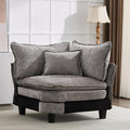 IPKIG Corner Seat Module for Modular Sectional Sofa Corner Module for Customizable Sectional Sofa Couch (Light Grey Corner Seat Module)