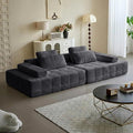 113'' Modular Sectional Boneless Sofa Oversized Chaise Lounge with Deep Seats Modular Cloud Sleeper Sofa No Assembly Required | Boneless Sofa