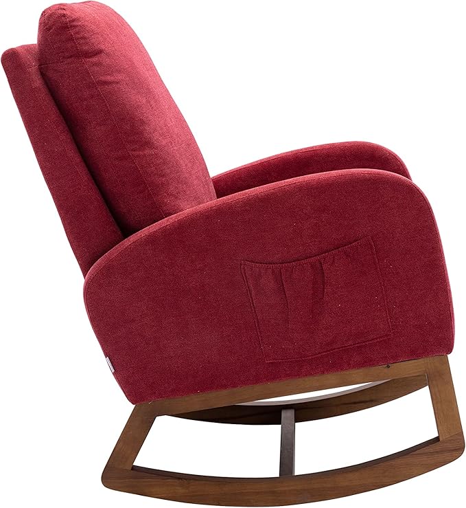 Living Room Comfortable Rocking Chair Living Room Chair Red