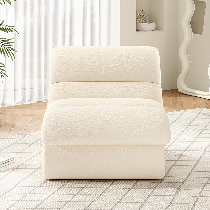 STARY Upholstered Accent Sofa Modern Armchair with Soft Cushioned Seat Stylish Sofa for Living Room Bedroom or Office