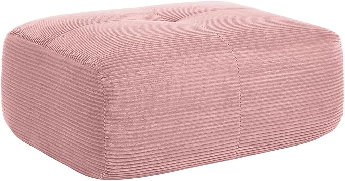 Modular Sectional Sofa Cloud Couch Modern Deep Seat Couches for Living Room - Only Ottoman Pink