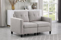 BEEY Loveseat Sofa 52 Small Loveseat Couch for Small Spaces 2 Seater Modular Sectional Couches for Living Room Bedroom Apartment in Dark Grey