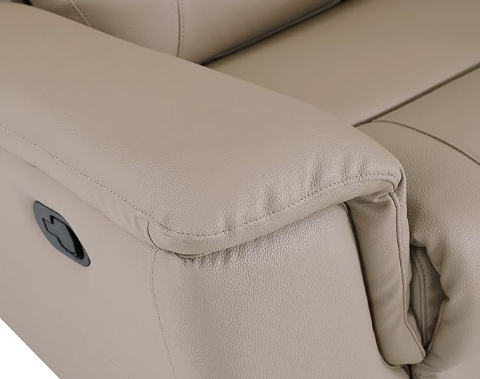 Blackjack Furniture Walker Leather Match Upholstered Reclining Living Room Chair Hazel Wood