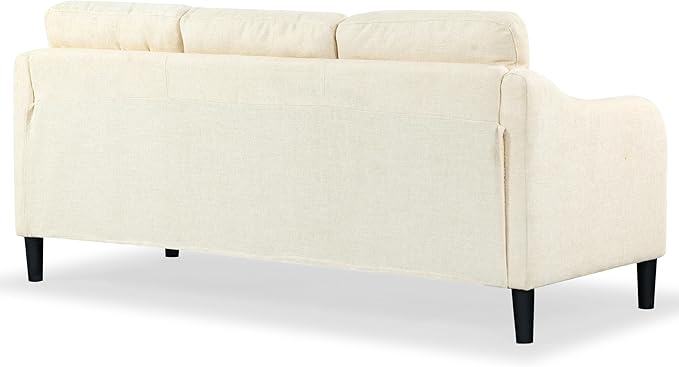 SAFAVIEH Couture Furniture Collection Edalynn Modern Cream 3-Seater Sofa