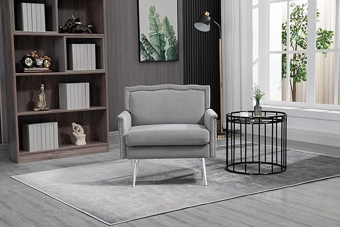 Accent ChairLiving Room Chair/Leisure Single Sofa with Acrylic feet