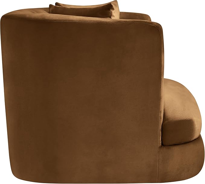 Meridian Furniture Alder Saddle Velvet Accent Chair