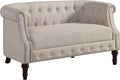 Rosevera C23 Edmeston Chesterfield Loveseat Beige