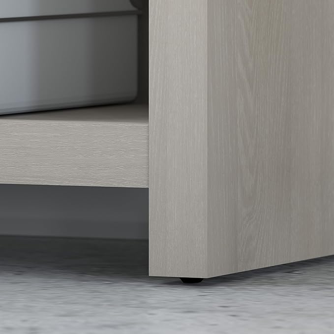 Bush Business Furniture Echo Bookcase Desk 56W Gray Sand