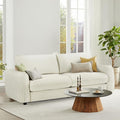 90'' Cloud Loveseat SofaChenille Fabric Couch with 3 Deep Seater Modern Love SeatComfy Thick CushionUpholstered Sofa Couch for Living Room Bedroom Apartment