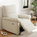 Wall Hugger Power Recliner Chair Zero Wall Electric Recliner Chairs with USB Port Snowflake Velvet Space Saving Large Recliner for Living Room RV Home Theater