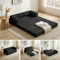 Convertible Sofa Bed Full5-in-1 Tri-Fold Boneless Couch with Removable Armrests &amp HandleCorduroy Futon Sleeper SofaFloor Folding Mattress Pull Out Bed for Small Space Apartment Living Room Bedr