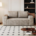 63.4 Boneless Corduroy Modular Couch with Deep Seat Memory Foam Comfy Small Cloud Couch for Small Spaces No Assembly Required Sofa for Living Room Bedroom &amp Apartment (Camel 63inch)
