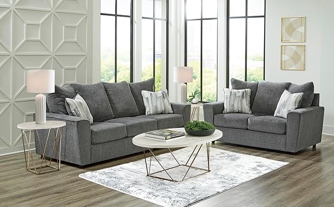 Signature Design by Ashley Stairatt Casual Sofa with Flared Arms Gray