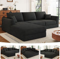 106” Modular Sectional Sofa Cloud Sectional Couch with Deep Seat Modern Modular L-Shape Sofa Couch with ChaiseUpholstered Boneless Couches for Living Room Bedroom No Assembly Required