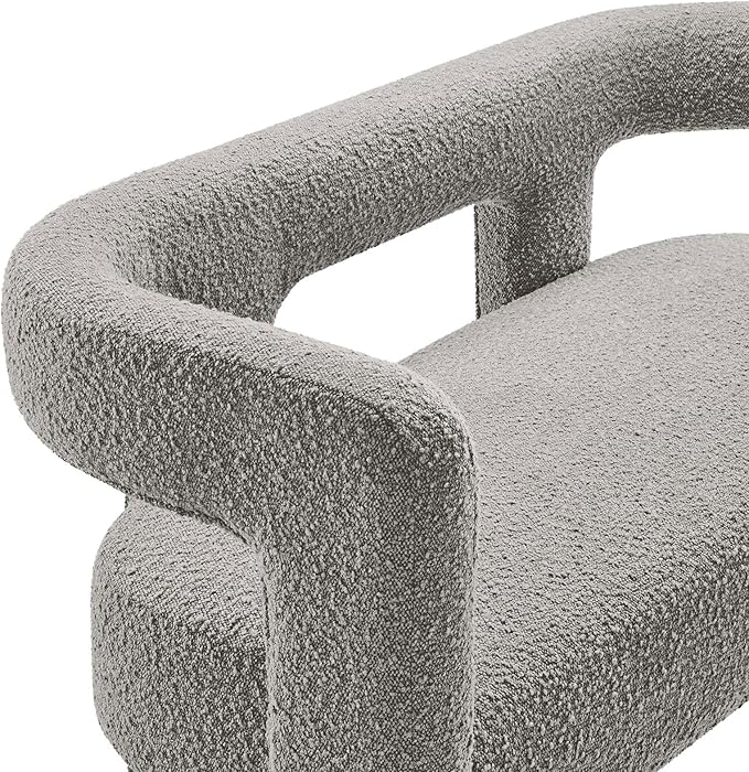 Modway EEI-6477-LGR Kayla Boucle Upholstered Loveseat Light Gray