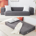 Floor Sofa Bed Convertible Sleeper Lounge Couch Folding Mattress with 2 Pillows &amp Washable Cover for Living Room Guest Playroom 10inches Twin