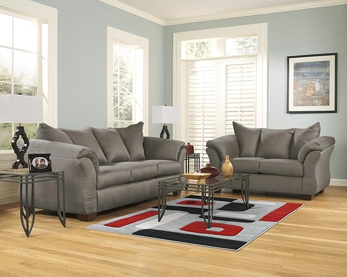 Signature Design by Ashley Darcy Casual Plush Sofa Grayish Brown