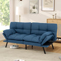 Opoiar Futon Sofa Bed Convertible Memory Foam Foldable Couch Modern Sleeper Loveseat with Adjustable Armrests&ampBackrests for Small Spaces Office Studio Apartment Dorm Game Room