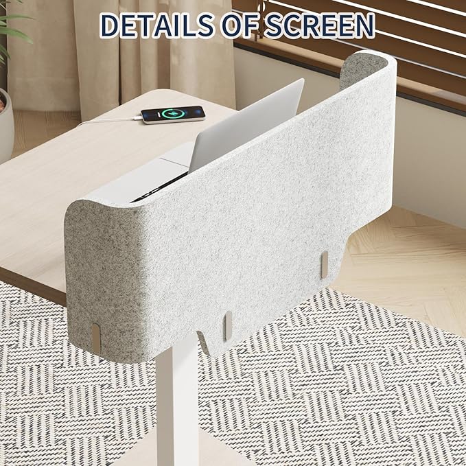 Electric Standing Desk 31.5x23.6 Inch Single Leg Height Adjustable with Digital Memory Panel Khaki Desktop