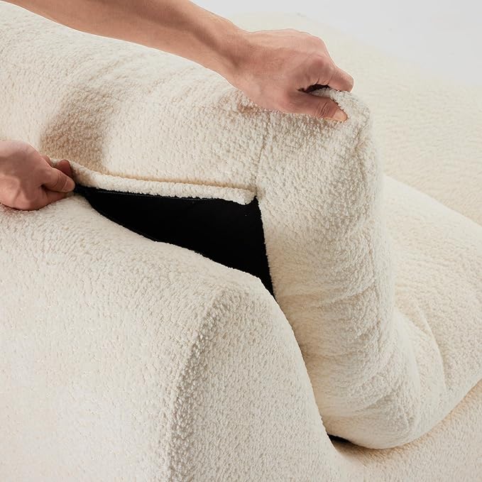 STARY Upholstered Accent Sofa Modern Armchair with Soft Cushioned Seat Stylish Sofa for Living Room Bedroom or Office
