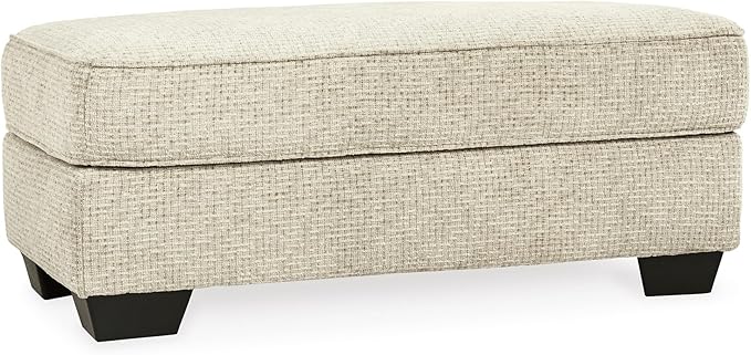 Signature Design by Ashley Monaghan Classic Upholstered Ottoman Beige