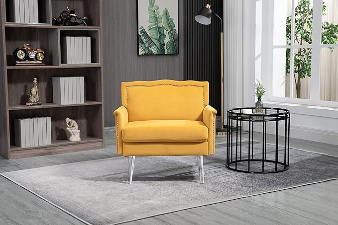 Accent ChairLiving Room Chair/Leisure Single Sofa with Acrylic feet