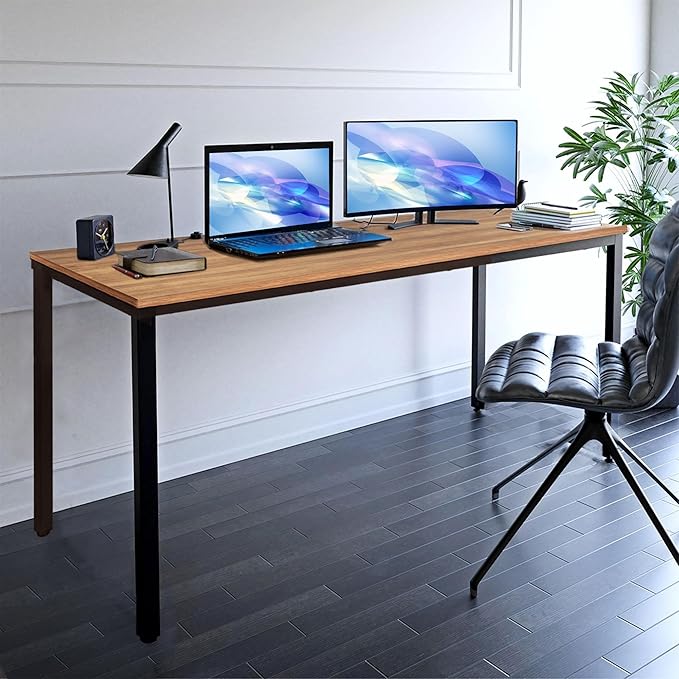 Simple and Sturdy 36X72 inches Computer Desk for 6-8 People Perfect for Work and Study Multi-Purpose Table for Writing Dining and Workstation
