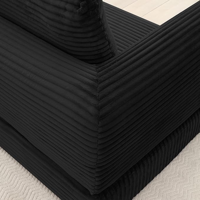 Foldable Boneless Love Seat Couches in a Box Modern Floor Foam Sleeper Sofa Bed 2-in-1 Convertible Cloud Sofa for Home Apartments Bedroom