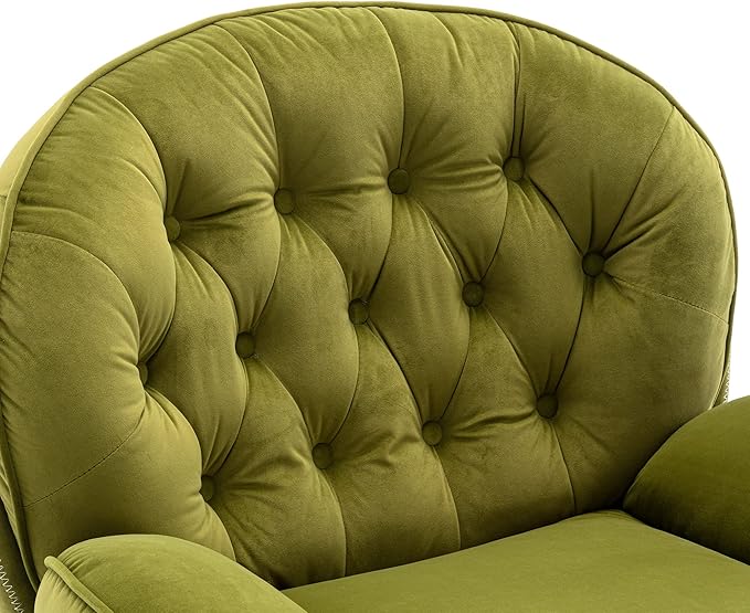 Generic Accent Chair TV Chair Living Room Chair with Ottoman Fruit Green