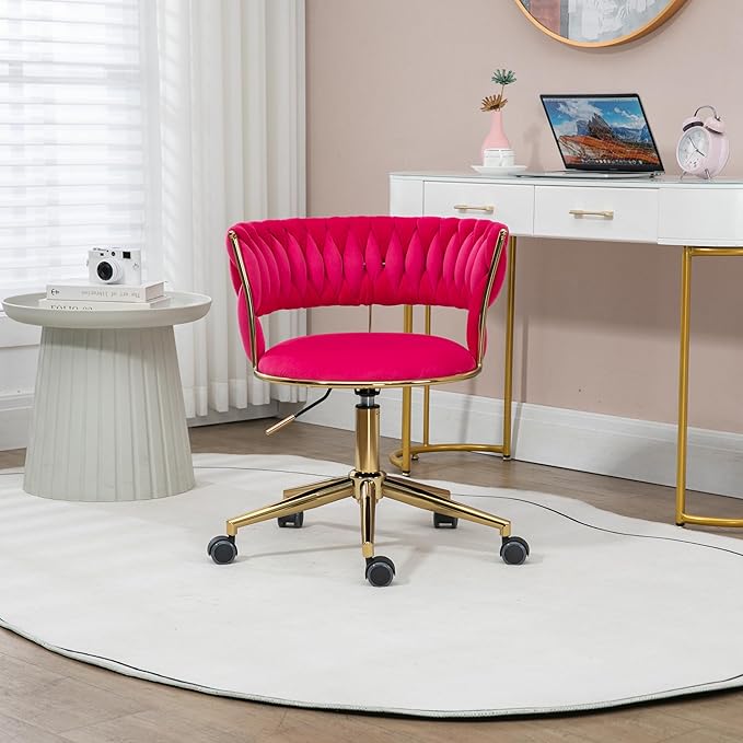 Chair Vanity Chair Modern Adjustable Home Computer Executive Chair Swivel Task Chair for Small Space Living Room Make up Studying