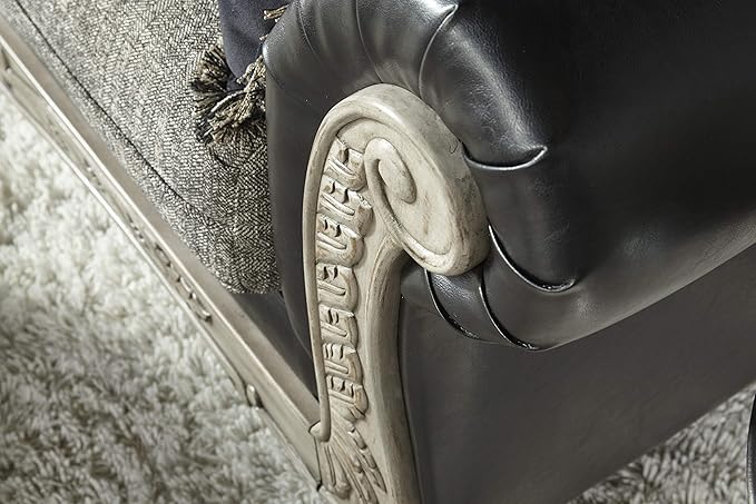 Roundhill Furniture San Marino Love Seats Ebony