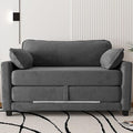 KEIKI Convertible Sofa Bed 2 in 1 Corduroy Loveseat Folding Couch Bed with Storage Chaise Lounge Chair &amp Floor Futon Sleeper Love Seating for Small Apartment Guest Living Room Easy Assembly Gr