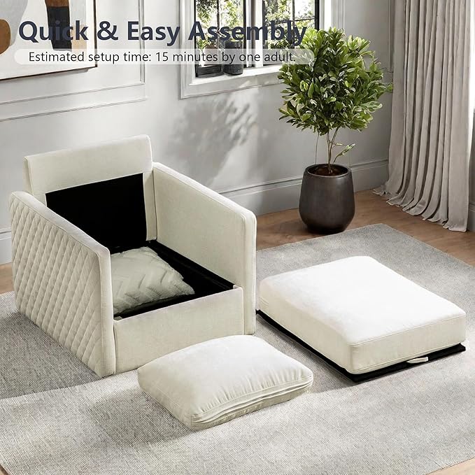 30 Beige Swivel Accent Chairs Set of 2Chenille Bedroom Chair with Storage Under SeatSquare Swivel Chairs Set of 2Modern Accent Chair for Living Room