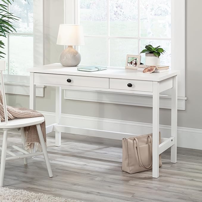 Sauder County Line Desk Soft White Finish