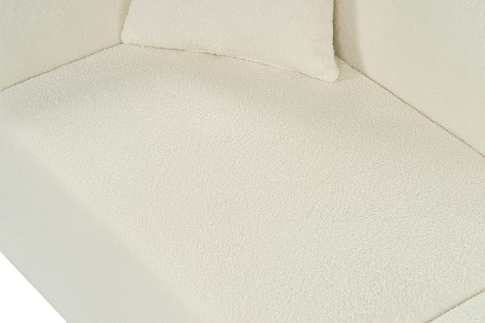 Christopher Knight Home Sabbo 87.50 Boucle Upholstered Couch Oversized 2 Seater Sofa Curved Soft Seating Lounge Sofa Chair Cozy Loveseat with Armrest Reading Sofa for Living Room Home Rest Beige