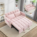 3 in 1 Convertible Sleeper Sofa Bed Modern Velvet Loveseat Pull-Out Couch Futon Love Seat Lounge Sofa with Pull-Out Bed &amp Adjustable Backrest and Side Pocket for Small Apartment Bedroom